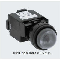 IDEC φ22HWシリーズパイロットライト突形LED照光AC100/110V HW1P-2H2G 1個（直送品）