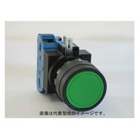 IDEC φ22HWシリーズ押ボタンスイッチ平形モメンタリ形緑M3.5ねじ端子 HW1B-M110G 1個（直送品）