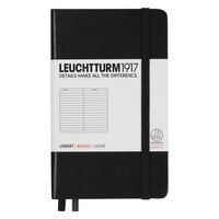 LEUCHTTURM1917 ロイヒトトゥルム 334821 ノート A6 横罫 ブラック 334821 1冊（直送品）