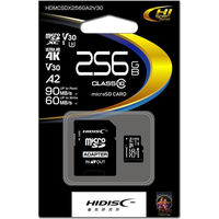 磁気研究所 HIDISC 超高速microSDXCカード 256GB HDMCSDX256GA2V30 1個（わけあり品）