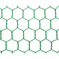 吉田隆　ビニール亀甲金網　グリーン　線径0.85mm(#20)×幅910mm×長さ30ｍ 網目10mm　1巻（直送品）