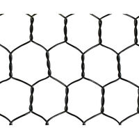 吉田隆　ビニール亀甲金網　ブラック　線径0.85mm(#20)×幅910mm×長さ30ｍ 網目16mm　1巻（直送品）