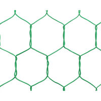 吉田隆　ビニール亀甲金網　グリーン　線径0.85mm(#20)×幅910mm×長さ30ｍ 網目26mm　1巻（直送品）