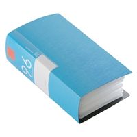 バッファロー（サプライ） ＣＤ＆ＤＶＤファイルケース　ブックタイプ　９６枚収納　ブルー BSCD01F96BL 1個（直送品）