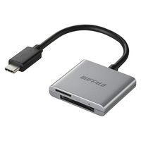 バッファロー（サプライ） ＵＳＢ３．２　Ｇｅｎ１　ＴｙｐｅーＣ　カードリーダー　ＳＤ／ｍｉｃｒｏＳＤ用　シルバー BSCR110U3CSV（直送品）