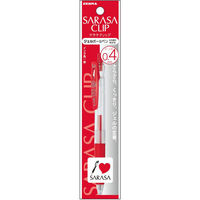 ゼブラ サラサクリップボールペン 0.4mm 赤 レッド P-JJS15-R 1セット(1本×10)