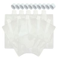 (株)リーフ Leaf Corp ２ピースキャップ付き白色ガゼット袋　夢パック　ＤＰ２１-ＧＷ１０００ １３５×８０×２４０ｍｍ　１０枚（直送品）