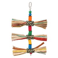 リーフ 大型インコ&オウム用 タコの木のカラフル吊り下げおもちゃ 結び目フリンジ 899621 1個（直送品）