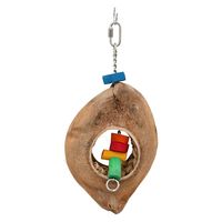 リーフ 大型インコ&オウム用 ココナッツの吊り下げおもちゃ ヤシのロープ&ブロック 899630 1個（直送品）