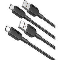 Anker <2本セット>Anker 310 高耐久ナイロン USB-C & USB-A ケーブル(0.9m 2本セット) B81G5011（直送品）