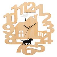 イシグロ　木製振り子時計　　いぬ31263　1個（直送品）