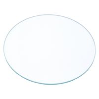 リーフ 蒸れにくく湿度を維持する　テラリウム用　丸ガラスフタ　直径１８２ｍｍ　ゴムクッション付き 254942（直送品）