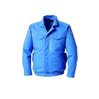 空調服(R) 遮熱長袖ブルゾン + 空調服(R)スターターキット/ブルー5L KU92210/BLUE/5L SK23011K90 1セット（直送品）