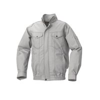 空調服(R) 長袖ブルゾン + 空調服(R)スターターキット/シルバー5L KU92040/SILVER/5L SK23011K90（直送品）