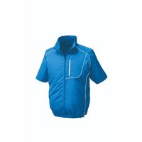 空調服(R) 半袖ブルゾン + 空調服(R)スターターキット/ブルー/ホワイトL KU91720/BLUE/WHITE/L SK23011K90（直送品）