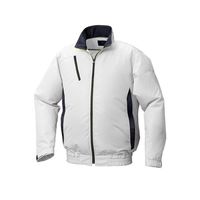 空調服(R) 長袖ブルゾン + 空調服(R)スターターキット/シルバー4L KU92010/SILVER/4L SK23011K50（直送品）