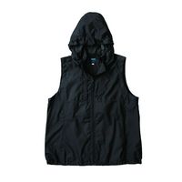 空調服(R) ベスト(フード付) + 空調服(R)スターターキット/ブラックM KU92150/BLACK/M SK23021K50（直送品）