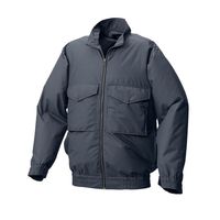 空調服(R) 長袖ブルゾン + 空調服(R)スターターキット/チャコールL AR12003/CHARCOAL/L SK23021K50（直送品）