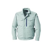 空調服(R) 遮熱長袖ブルゾン + 空調服(R)スターターキット/シルバー5L KU92210/SILVER/5L SK23021K90（直送品）