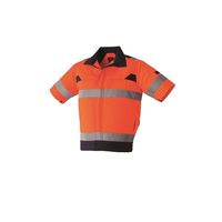 空調服(R) 高視認半袖ブルゾン + 空調服(R)スターターキット/蛍光オレンジ5L 9207/ORANGE/5L SKSP02B 1セット（直送品）