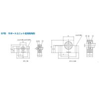 THK サポートユニット EF8 1PC（直送品）