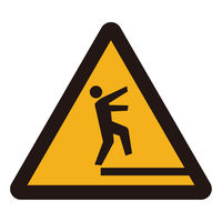 グリーンクロス ＪＩＳ警告標識ピクトサインマグネットＷ１００　３枚セット　ＣＡＶー１０Ｍ　開口部注意　1セット(3枚入)（直送品）