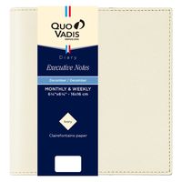 ２０２4年度1月始まりダイアリー クオバディス エグゼクティブノート　クラブ １週間バーチカルタイプ クリーム 1冊（直送品）
