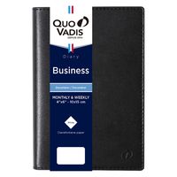 ２０２4年度1月始まりダイアリー クオバディス ビジネス　ソーホー １週間バーチカルタイプ ブラック 1冊（直送品）