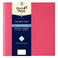 ２０２4年度1月始まりダイアリー クオバディス エグゼクティブノート　クラブ １週間バーチカルタイプ フランボワ 1冊（直送品）