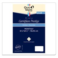 ２０２4年度1月始まりダイアリー クオバディス カレプランプレステージ　レフィル 見開き１ヶ月 アイボリーペーパー 1冊（直送品）