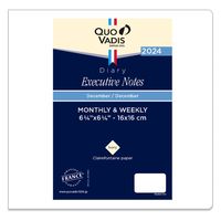 ２０２4年度1月始まりダイアリー クオバディス エグゼクティブノート　レフィル １週間バーチカルタイプ アイボリーペーパー 1冊（直送品）