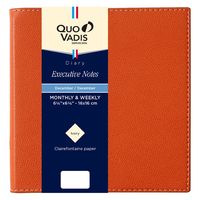 ２０２4年度1月始まりダイアリー クオバディス エグゼクティブノート　クラブ １週間バーチカルタイプ アプリコット 1冊（直送品）