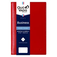 ２０２4年度1月始まりダイアリー クオバディス ビジネス　ソーホー １週間バーチカルタイプ レッド 1冊（直送品）