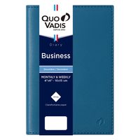２０２4年度1月始まりダイアリー クオバディス ビジネス　ソーホー １週間バーチカルタイプ スチールブルー 1冊（直送品）