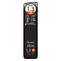 ぺんてる アイン シャープペンシル替芯 1.3mm 2B C2813-2B 1箱（100本：10本入×10ケース）