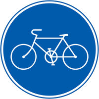 グリーンクロス 規制標識 E325-2 自転車専用 エコボード