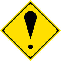 グリーンクロス　警戒標識　Ｍ２１５　その他の危険　マグネット50角　M215　1セット（5枚入）（直送品）