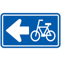 グリーンクロス　規制標識　Ｍ３２６ー２ーＡ　自転車一方通行　マグネット50角　M326-2-A　1セット（5枚入）（直送品）