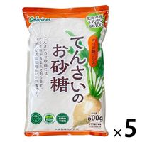 てんさいのお砂糖 600g 5袋 北海道産原料  オリゴ糖 てんさい糖 大東製糖