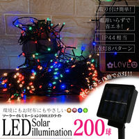 ヒロ・コーポレーション 200LEDソーラーイルミネーションライト　HDL-6992　1個（直送品）