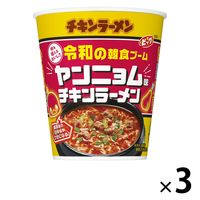 日清食品 日清チキンラーメンビッグカップ 令和の韓食ブーム ヤンニョム味 1セット（3食）