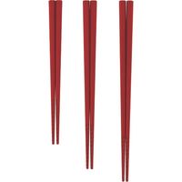 カンダ トルネード箸 赤 22.5cm 454185 1膳