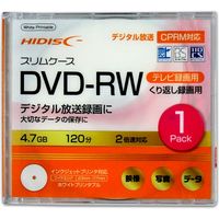 磁気研究所 HIDISC DVD-RW 繰り返し録画用 2倍速 スリムケース HDDRW12NCP1SC 1パック