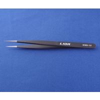 ナリカ 精密ピンセット 防錆皮膜 ESD-12 ZEN-1000-49 1セット（3本）（直送品）