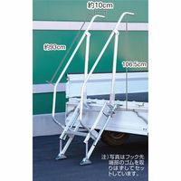 トラスコ中山 TRUSCO TDAD用踊場手すり 高さ1100mm TDAD-TOD-110 1台