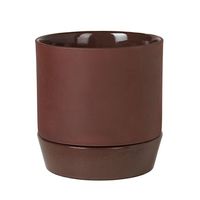 杉田エース Broste COPENHAGENフラワーポット w/ソーサー レッド φ18 CWG956918 1個（直送品）