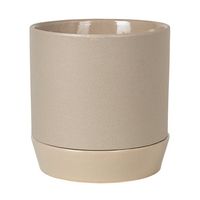 杉田エース Broste COPENHAGENフラワーポット w/ソーサー ベージュ φ21 CWG956916 1個（直送品）