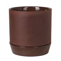 杉田エース Broste COPENHAGENフラワーポット w/ソーサー レッド φ21 CWG956919 1個（直送品）