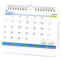 【2024年版カレンダー】新日本カレンダー 卓上カレンダー ファインプラン B6 NK560 1冊