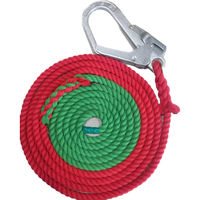 名古屋製綱 エステルスパンナビゲーションロープ　２色タイプ（介錯ロープ） 12mm×10m（赤3ｍ＋緑7ｍ） 1本（直送品）